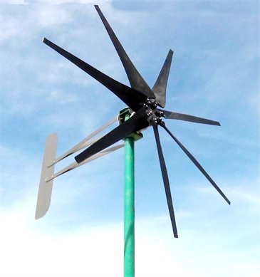 ZINC Typhoon GHOST 7KT Tilting 2.5" Unibody Wind Turbine Generator 24 Volt AC 
